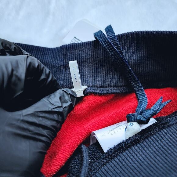 Moncler Boys Blue Red Color Block Sweatpants Joggers | Size 12 | MSRP $310 - Picture 6 of 11